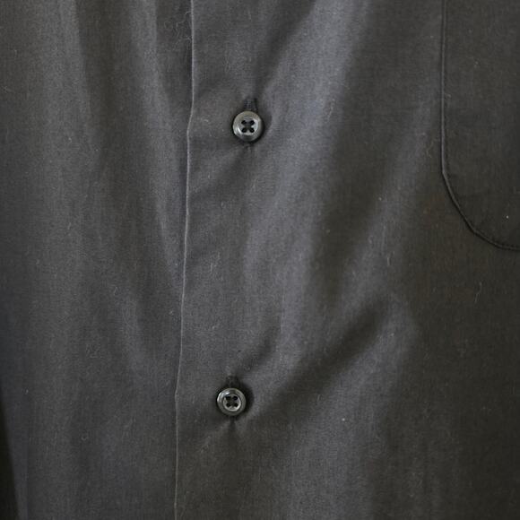 Alexander Julian Colours Black Button Down Shirt Men XL Long Sleeve Cotton Blend - Picture 5 of 9